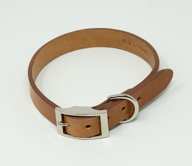 Premium leather Dog Collar 1.6cm Wide
