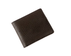 Billfold wallet in black grain leather