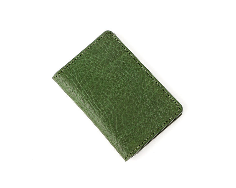  folded green card wallet 